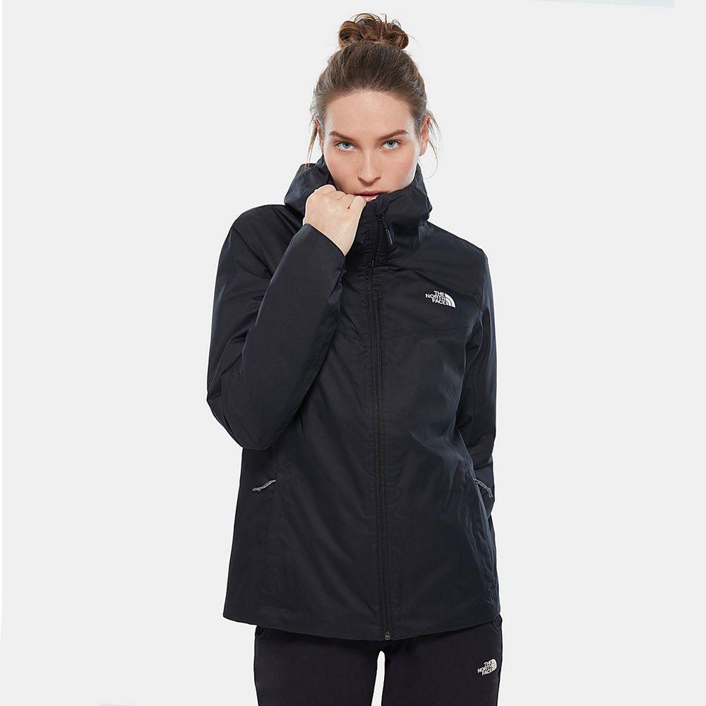 The North Face Quest Insulated Γυναικεια Αδιάβροχο Μπουφάν - Μαυρα (WXHQ27504)